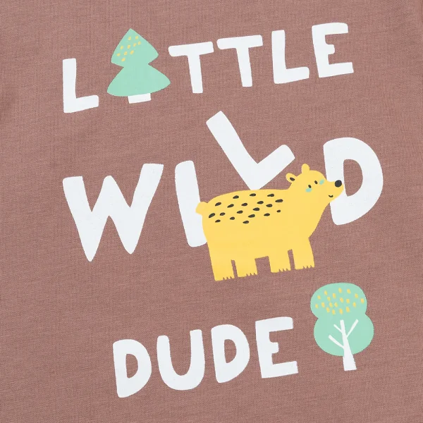 Bộ bé trai dài Animo Easy HN1225065 (1-4Y,Nâu-kem)