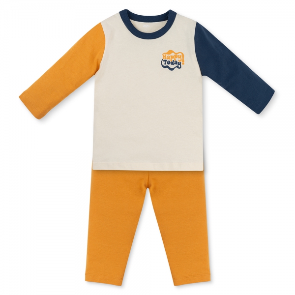 Bộ bé trai dài Animo Easy HN1225060 (1-4Y,Kem-vàng)