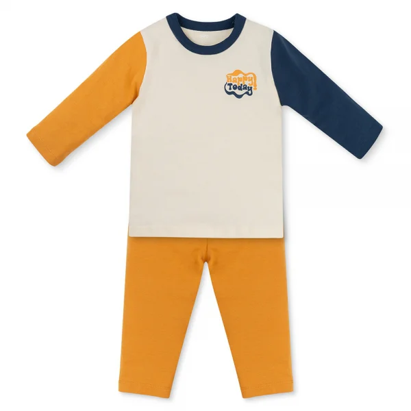 Bộ bé trai dài Animo Easy HN1225060 (1-4Y,Kem-vàng)