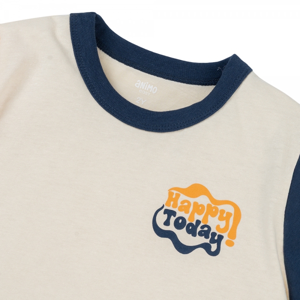 Bộ bé trai dài Animo Easy HN1225060 (1-4Y,Kem-vàng)