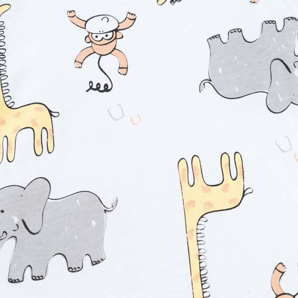 Bộ bé trai dài Animo Easy HN1125085 (1-4Y,Trắng-xám)