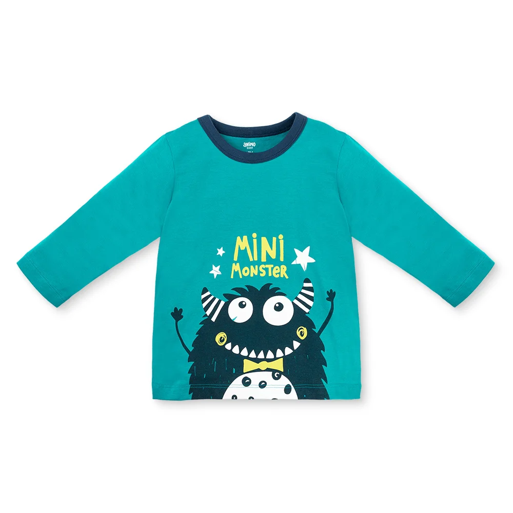 Bộ bé trai dài Animo Easy HN1125084 (1-4Y,Lá-dương)