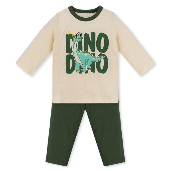 Bộ bé trai dài Animo Easy HN1125077 (1-4Y,Kem-rêu)