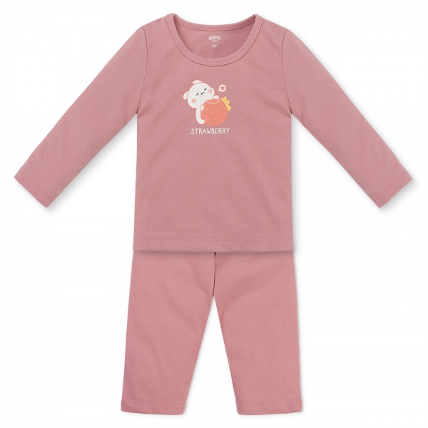 Bộ bé gái dài Animo Easy TQ1125076 (1-4Y,Ruốc)