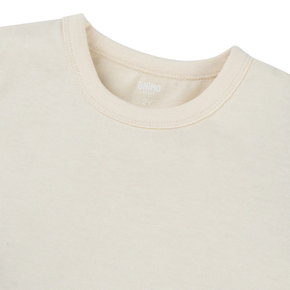 Bộ bé trai ngắn Animo Easy HN0925072 (1-4Y,Kem-nâu, NN02)