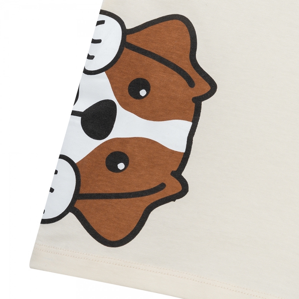 Bộ bé trai ngắn Animo Easy HN0925072 (1-4Y,Kem-nâu, NN02)