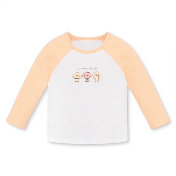 Bộ bé gái dài Animo Easy TX1225050 (1-4Y,Trắng-cam sữa,TT01)