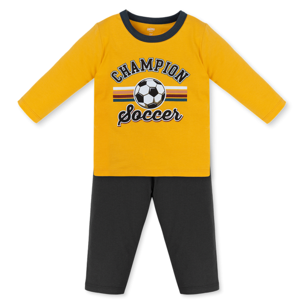 Bộ bé trai dài Animo Easy HN1125082 (1-4Y,Vàng-xám)