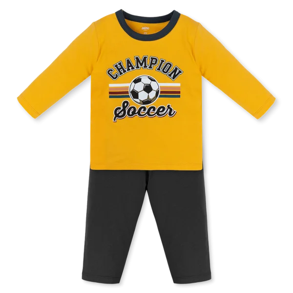 Bộ bé trai dài Animo Easy HN1125082 (1-4Y,Vàng-xám)