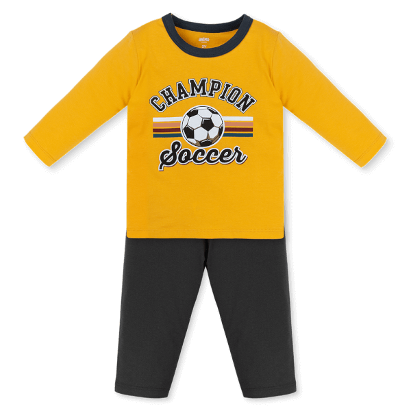 Bộ bé trai dài Animo Easy HN1125082 (1-4Y,Vàng-xám)