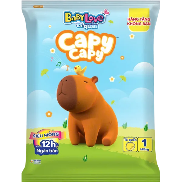 Quà tặng khi mua Tã quần Babylove Capy Capy XL48 Miếng