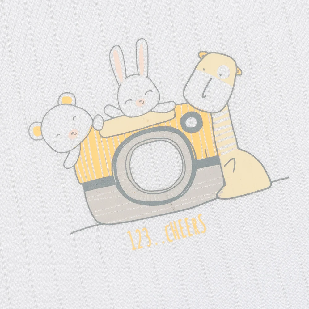 Set 2 bộ kháng khuẩn modal dài Animo BMC1125067 (0-24M, Trắng-vàng nhạt, NN06)