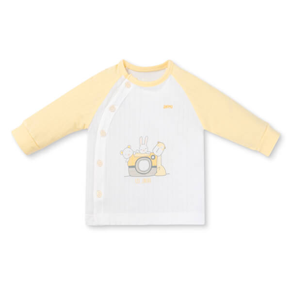 Set 2 bộ kháng khuẩn modal dài Animo BMC1125067 (0-24M, Trắng-vàng nhạt, NN06)