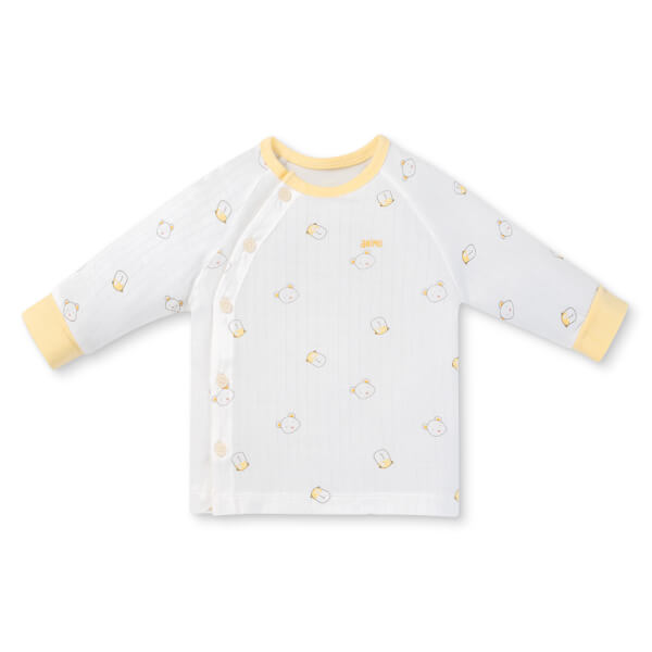 Set 2 bộ kháng khuẩn modal dài Animo BMC1125067 (0-24M, Trắng-vàng nhạt, NN06)