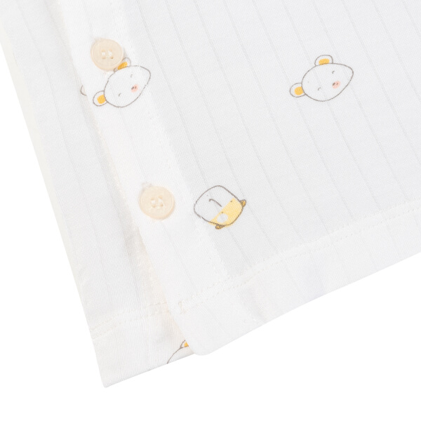 Set 2 bộ kháng khuẩn modal dài Animo BMC1125067 (0-24M, Trắng-vàng nhạt, NN06)