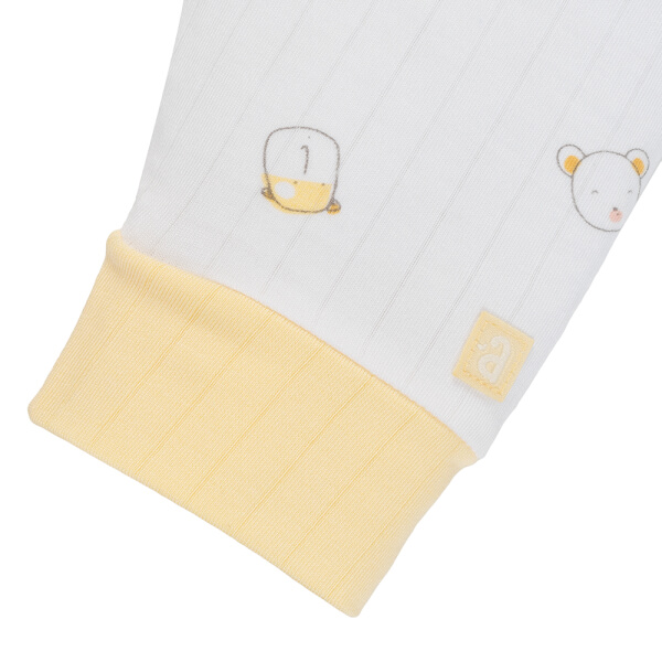 Set 2 bộ kháng khuẩn modal dài Animo BMC1125067 (0-24M, Trắng-vàng nhạt, NN06)