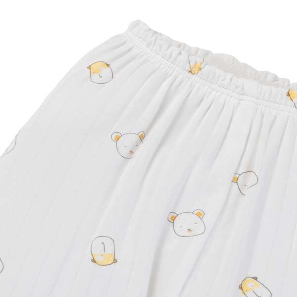 Set 2 bộ kháng khuẩn modal dài Animo BMC1125067 (0-24M, Trắng-vàng nhạt, NN06)