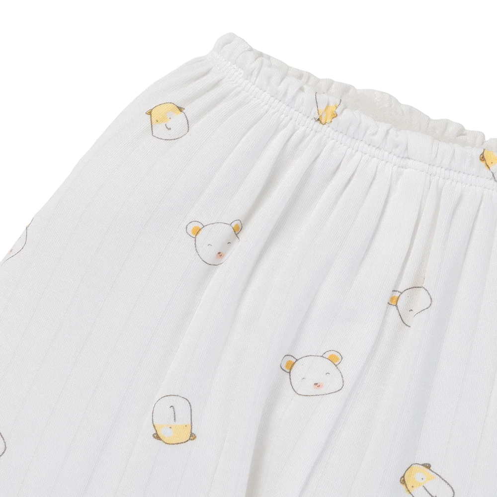 Set 2 bộ kháng khuẩn modal dài Animo BMC1125067 (0-24M, Trắng-vàng nhạt, NN06)