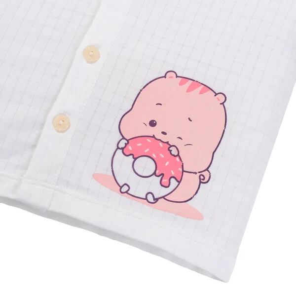 Set 2 bộ rayon chống muỗi dài Animo VD1225025 (0-24M, Trắng-hồng, TT06)