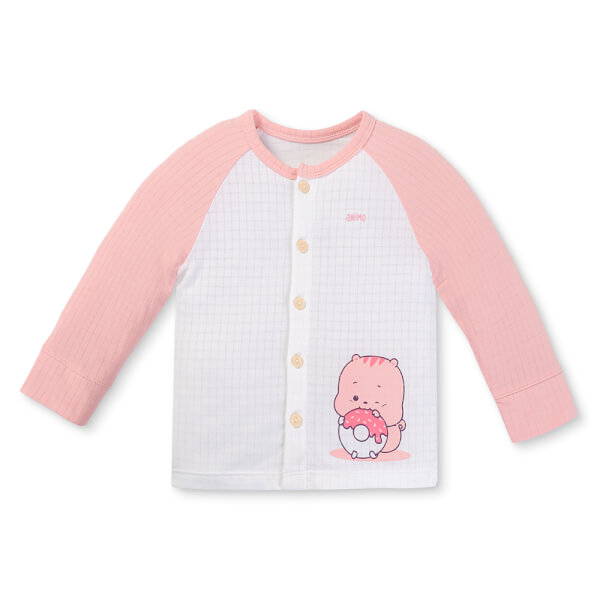 Set 2 bộ rayon chống muỗi dài Animo VD1225025 (0-24M, Trắng-hồng, TT06)