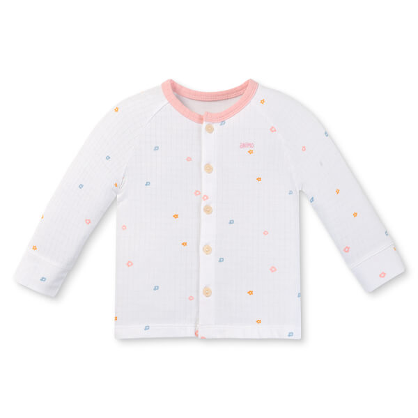 Set 2 bộ rayon chống muỗi dài Animo VD1225025 (0-24M, Trắng-hồng, TT06)