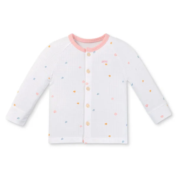 Set 2 bộ rayon chống muỗi dài Animo VD1225025 (0-24M, Trắng-hồng, TT06)