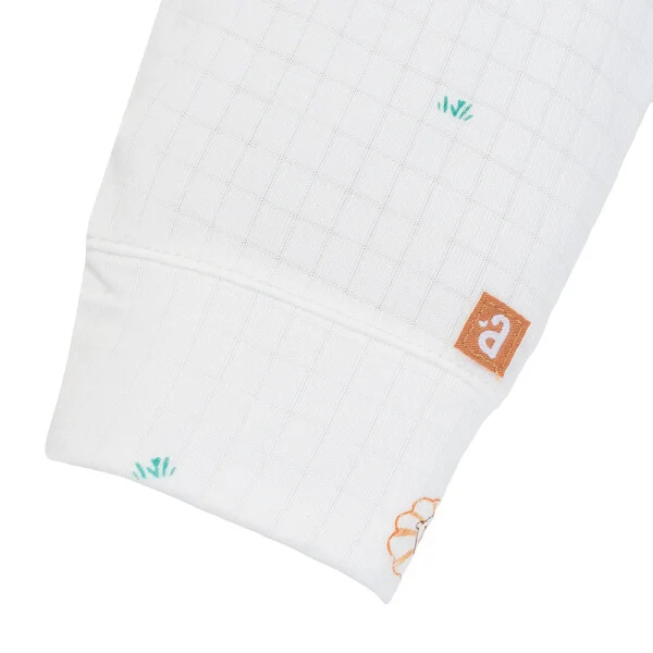 Set 2 bộ rayon chống muỗi dài Animo VD1225022 (0-24M, Trắng-nâu đậm, DD06)