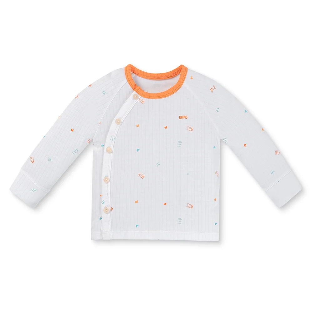 Set 2 bộ rayon chống muỗi dài Animo VD1125040 (0-24M, Trắng-cam, TT06)