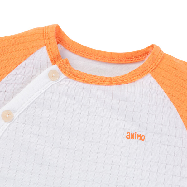 Set 2 bộ rayon chống muỗi dài Animo VD1125040 (0-24M, Trắng-cam, TT06)