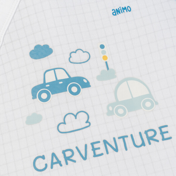 Set 2 bộ rayon chống muỗi dài Animo VD1125039 (0-24M, Trắng-xanh đậm, TT06)