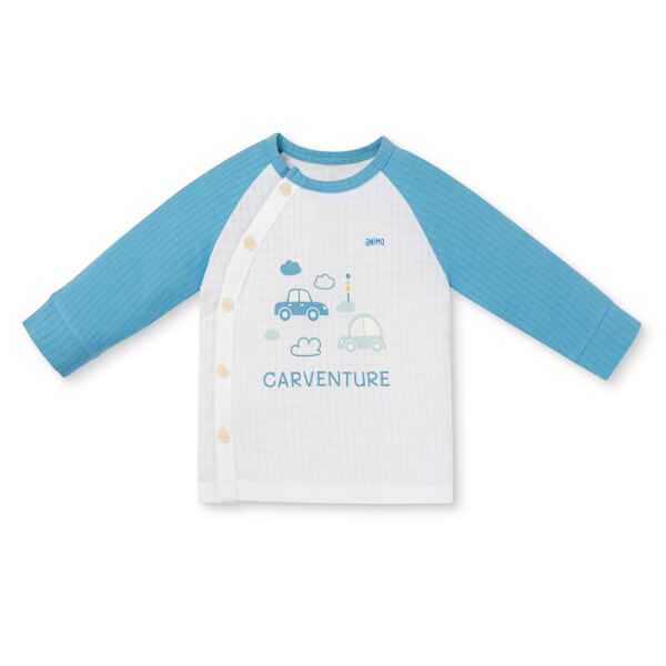 Set 2 bộ rayon chống muỗi dài Animo VD1125039 (0-24M, Trắng-xanh đậm, TT06)