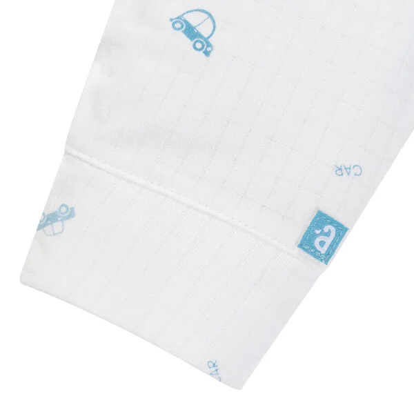 Set 2 bộ rayon chống muỗi dài Animo VD1125039 (0-24M, Trắng-xanh đậm, TT06)