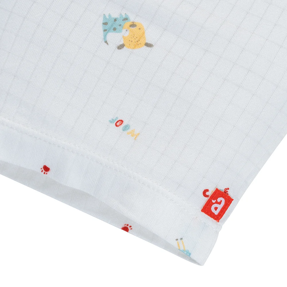 Set 2 bộ rayon chống muỗi ngắn Animo VD1125034 (0-24M, Trắng-đỏ, TT06)