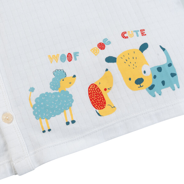 Set 2 bộ rayon chống muỗi ngắn Animo VD1125034 (0-24M, Trắng-đỏ, TT06)