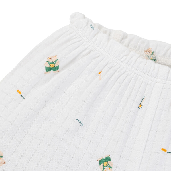 Set 2 bộ rayon chống muỗi ngắn Animo VD1125033 (0-24M, Trắng-xanh lá đậm, TT06)