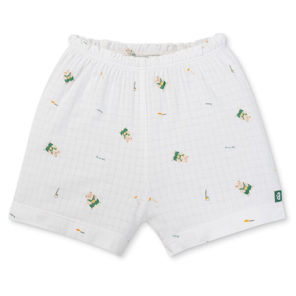 Set 2 bộ rayon chống muỗi ngắn Animo VD1125033 (0-24M, Trắng-xanh lá đậm, TT06)