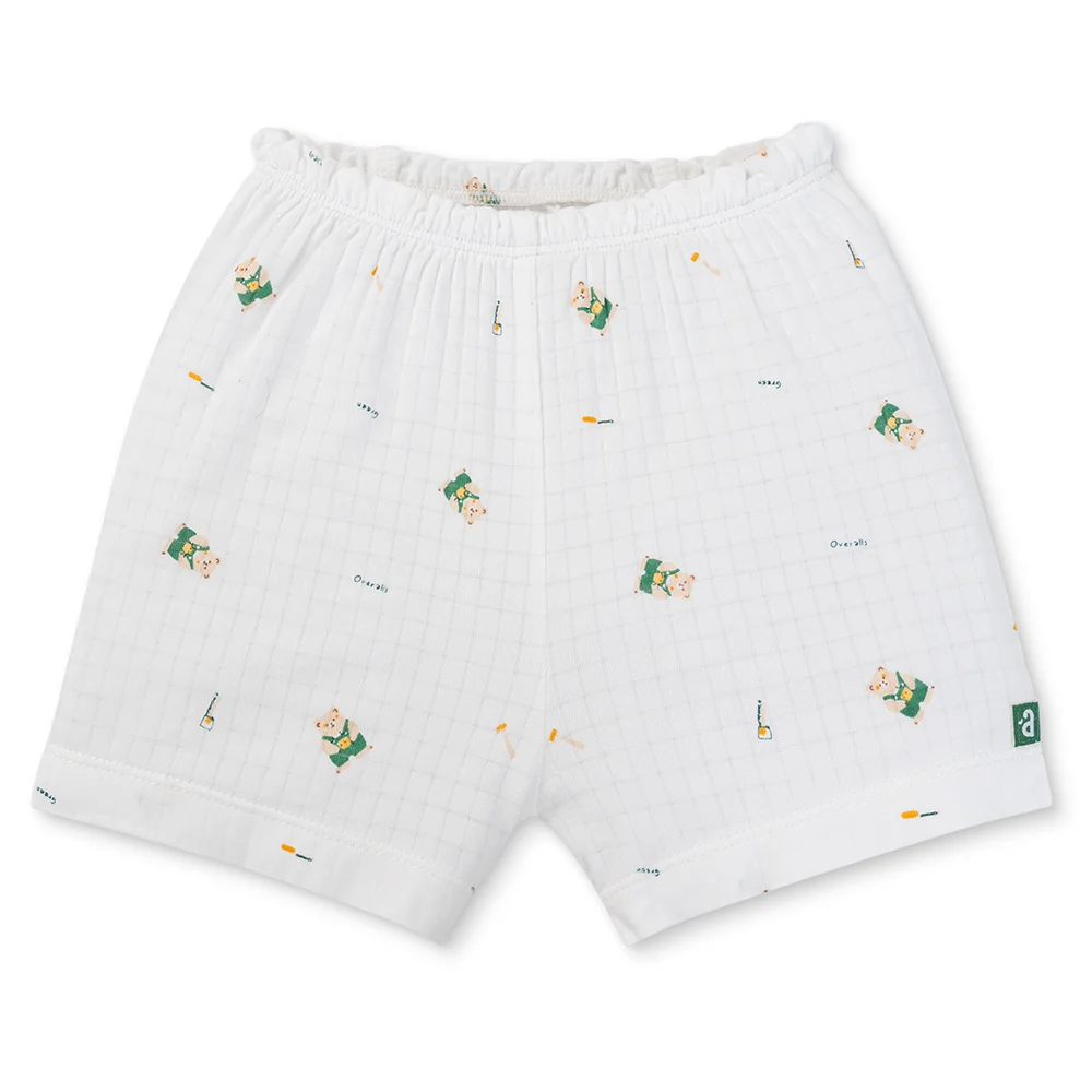 Set 2 bộ rayon chống muỗi ngắn Animo VD1125033 (0-24M, Trắng-xanh lá đậm, TT06)