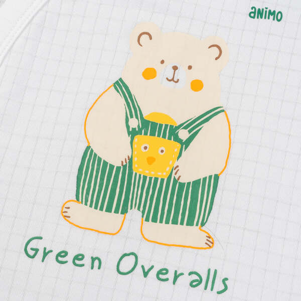 Set 2 bộ rayon chống muỗi ngắn Animo VD1125033 (0-24M, Trắng-xanh lá đậm, TT06)