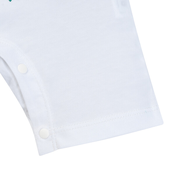 Bodysuit bé trai đùi Animo VD1125024 (0-12M, Trắng, TT02)