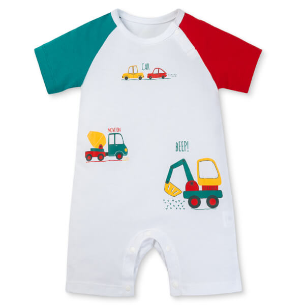 Bodysuit bé trai đùi Animo VD1125024 (0-12M, Trắng, TT02)