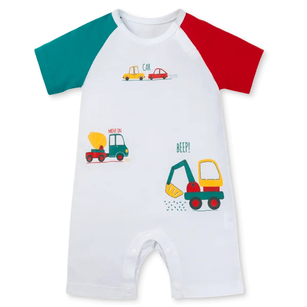 Bodysuit bé trai đùi Animo VD1125024 (0-12M, Trắng, TT02)