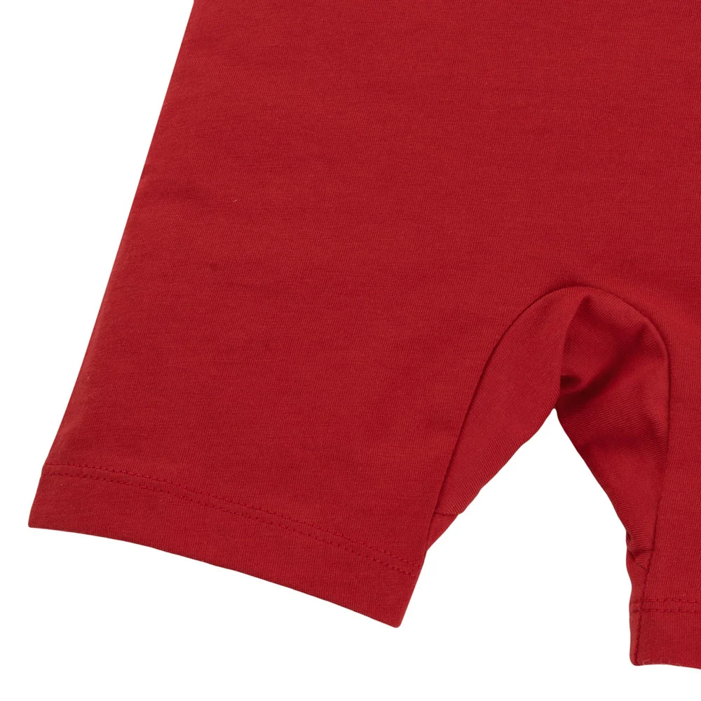 Bodysuit bé trai đùi Animo VD1125023 (0-12M, Trắng - đỏ, TT02)