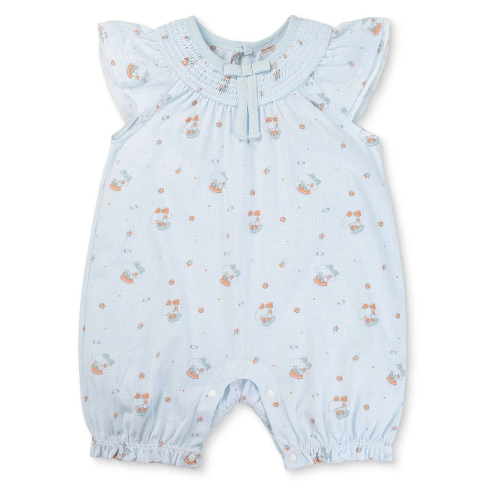 Bodysuit bé gái đùi bst candy Animo VD0825037 (0-12M, Xanh nhạt, NN04)