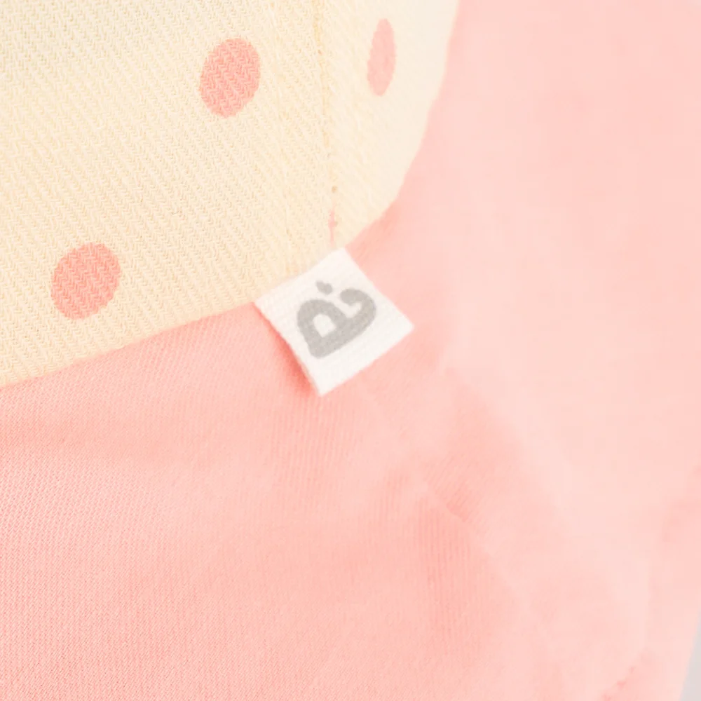 Nón vành tròn bé gái 1-3Y Animo A2508_MN023 (48cm,Hồng-Kem)