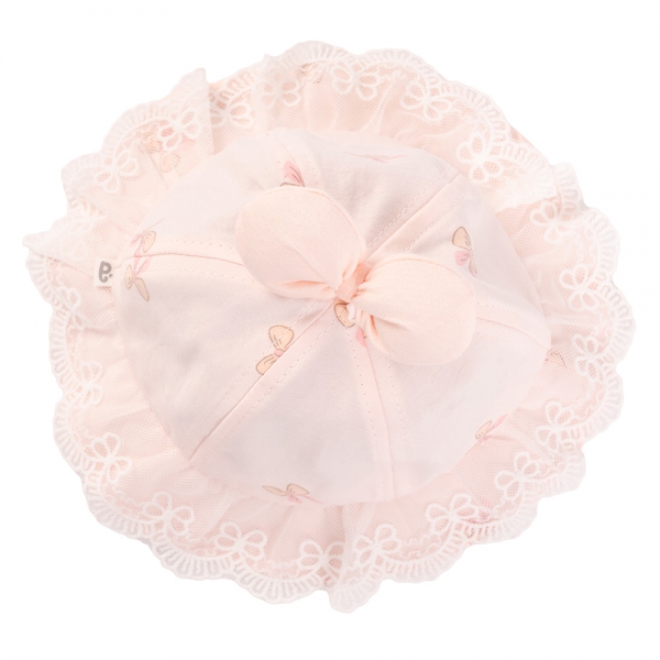 Nón vành tròn bé gái 1-3Y Animo A2508_MN021 (46cm,Hồng cam)