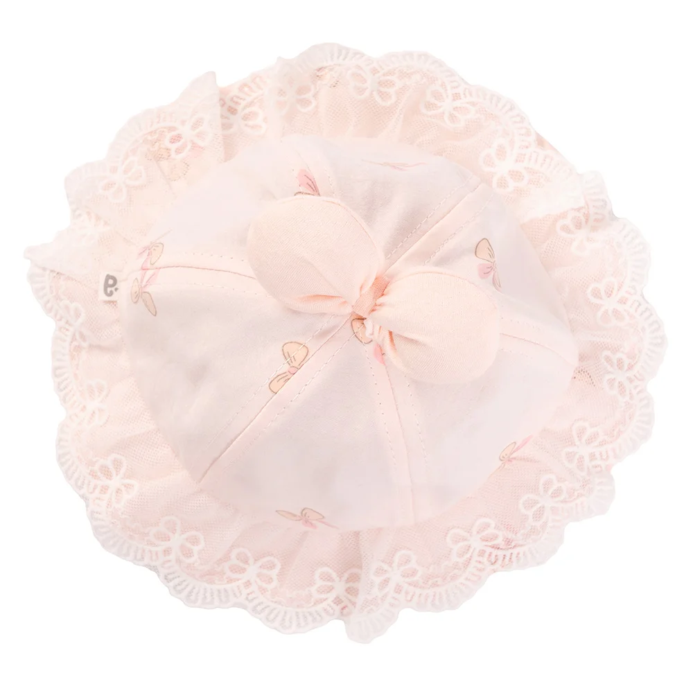 Nón vành tròn bé gái 1-3Y Animo A2508_MN021 (46cm,Hồng cam)