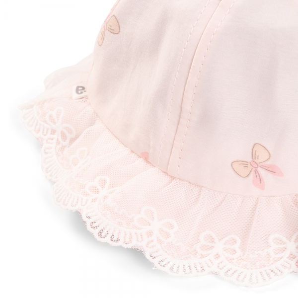 Nón vành tròn bé gái 1-3Y Animo A2508_MN021 (46cm,Hồng cam)