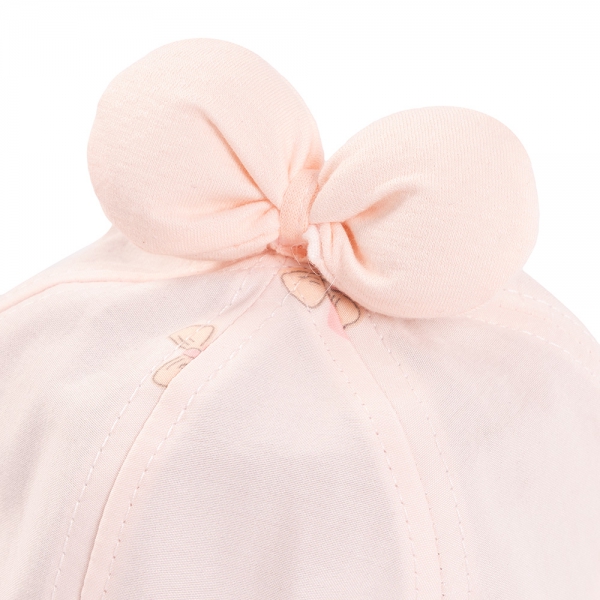 Nón vành tròn bé gái 1-3Y Animo A2508_MN021 (46cm,Hồng cam)