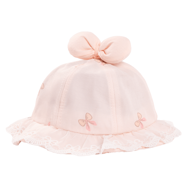 Nón vành tròn bé gái 1-3Y Animo A2508_MN021 (46cm,Hồng cam)