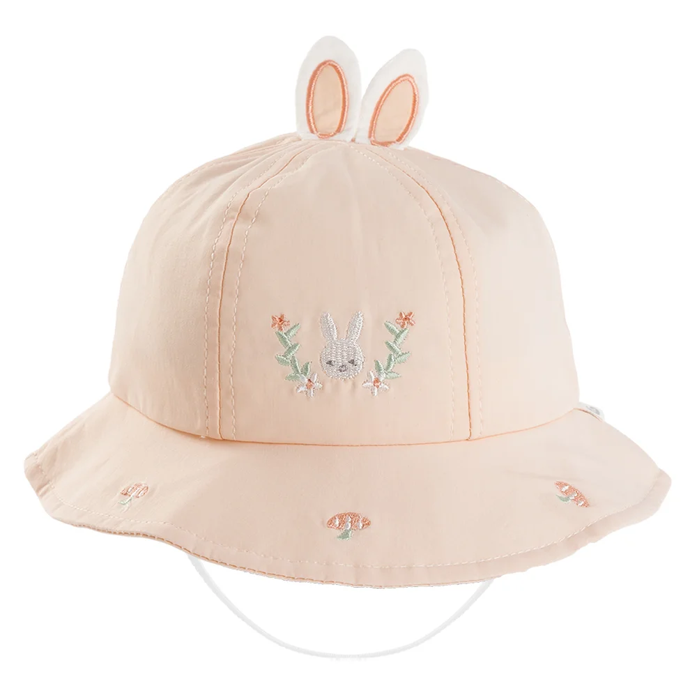 Nón vành tròn bé gái 1-3Y Animo A2508_MN020 (48cm,Hồng nhạt)